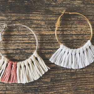 Custom hoops with tassels